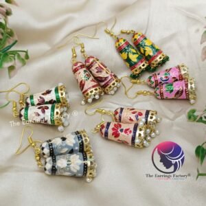 Weightless Hand Painted Meenakari Hook Jhumka