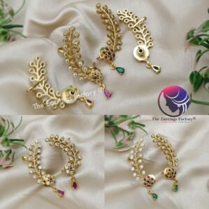 Traditional Antique Premium Ear Cuff Stone Earrings