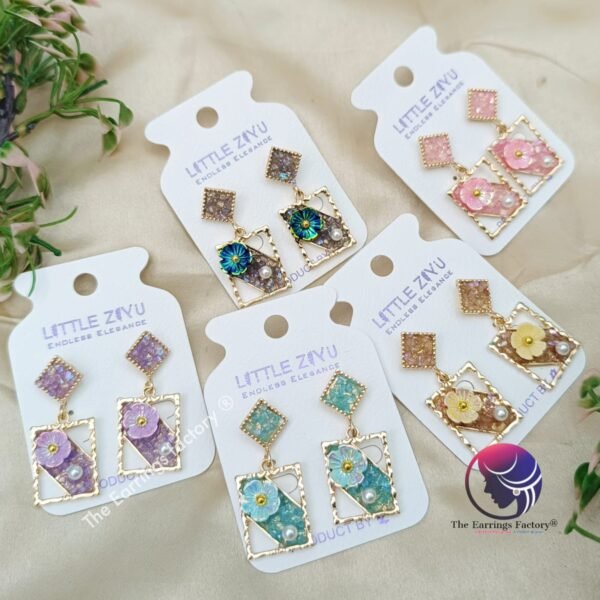 Premium Western Floral Stone Earrings
