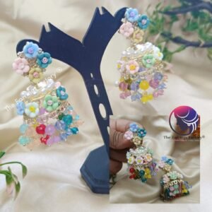 Multi colourful Floral | wedding | Party wear Jhumka
