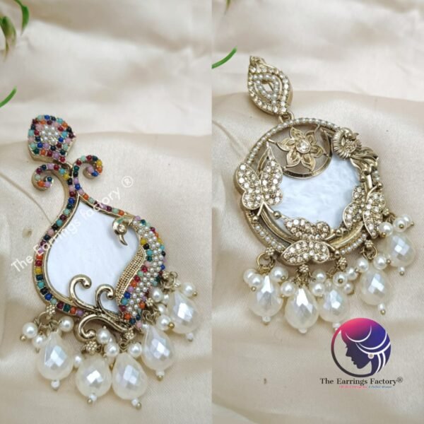 Trending Pearl | wedding | Party wear earrings - Image 2