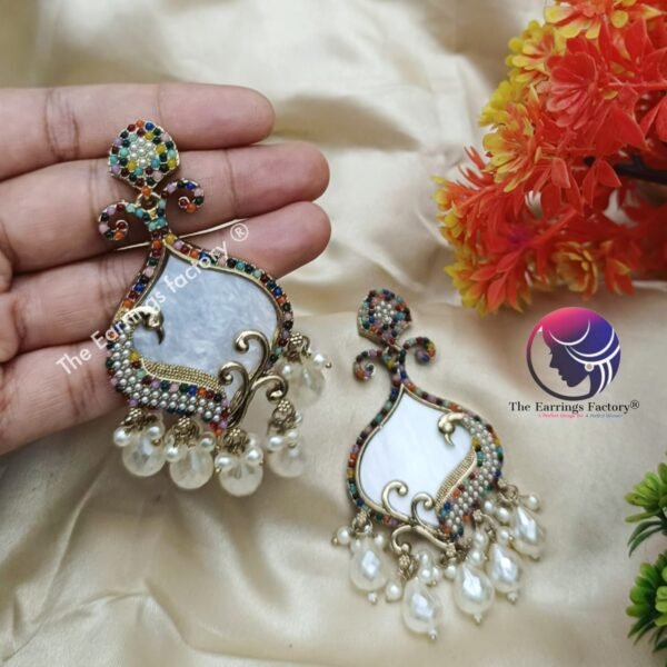 Trending Pearl | wedding | Party wear earrings - Image 3
