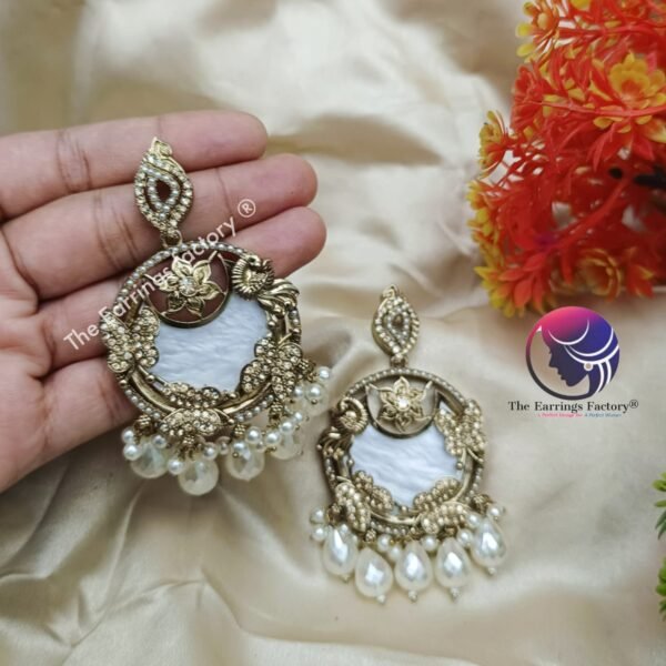 Trending Pearl | wedding | Party wear earrings - Image 4
