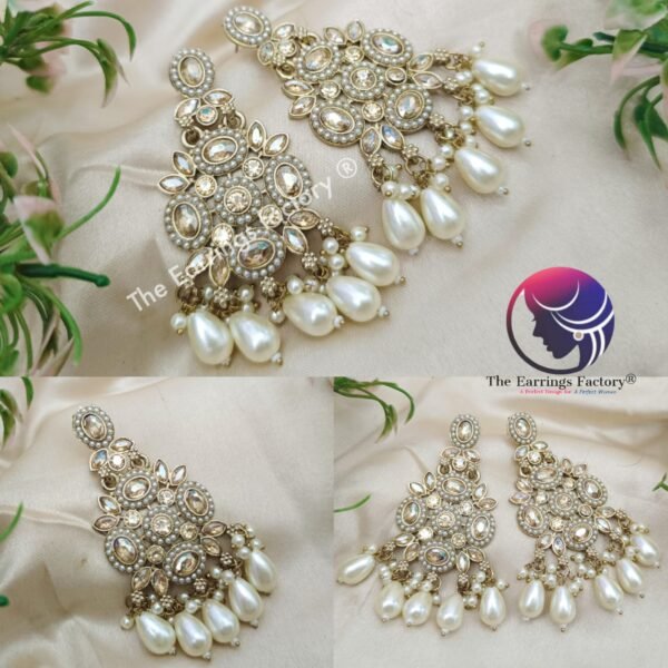 Weightless Kundan Pearl | wedding | Party wear Earrings