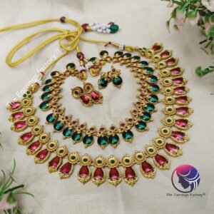 Traditional Antique Stone neckset With earrings