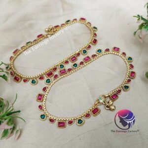 Traditional Antique Multi Stone Anklet