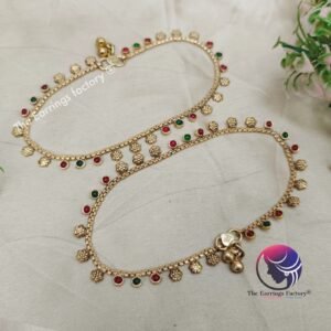 Traditional Antique Multi Stone Anklet
