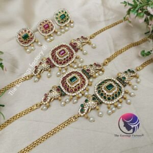 Traditional Antique Choker Elephant Set With Jhumka Earrings
