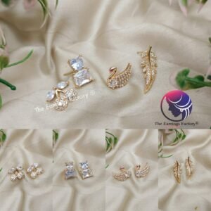 Daily Wear CZ Stone Stud Earrings