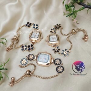 Premium Stylish Anti Tarnish Rose Gold Adjustable Watch Bracelet