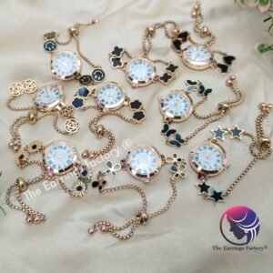 Premium Stylish Anti Tarnish Rose Gold Adjustable Watch Bracelet