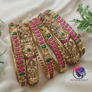 Traditional Antique Multi Stone Lakshmi Bangles