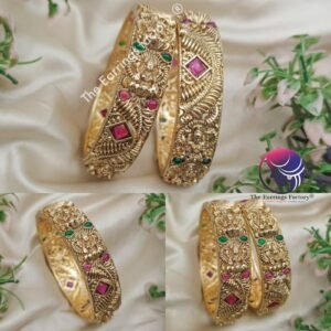 Traditional Antique Multi Stone Lakshmi Bangles