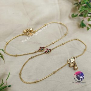 Traditional Antique Multi Stone Anklet