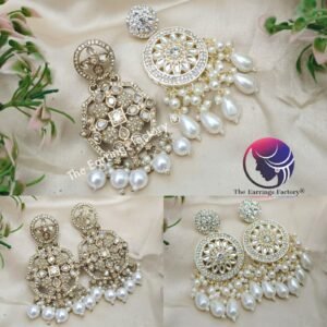 Weightless Kundan Pearl | wedding | Party wear Earrings