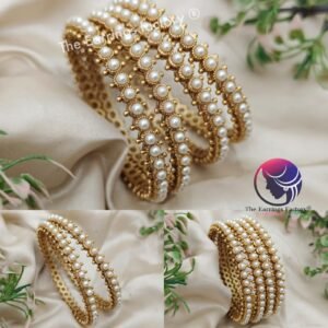 Traditional Antique Pearl Stone Bangles