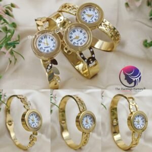 Premium Anti Tarnish Golden Openable Stone Kada Watch Bracelet