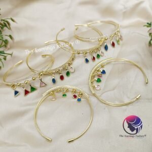 Stylish Openable Golden Stone Bracelet