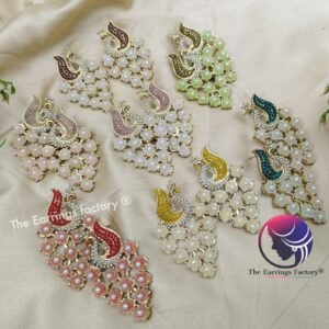 Premium floral Peacock pearl Fancy earrings