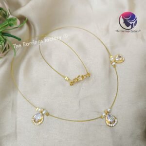 Trending Invisible Golden Stone Necklace