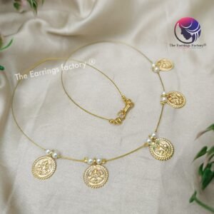 Trending Invisible Golden Lakshmi Necklace