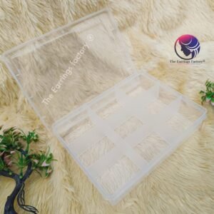 Trending Clear Plastic Organizer Jewellery 9 partition Storage box