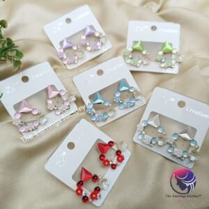 Western Floral crystal stone fancy studs