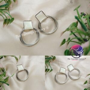 Western Silver ring  stone earrings