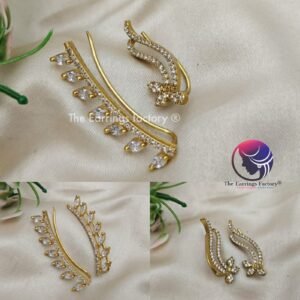 Traditional Antique Premium Ear Cuff AD Stone Earrings