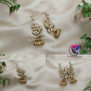 Traditional Antique Premium Ear Cuff AD Stone Earrings