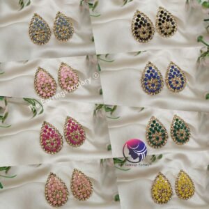 Fancy Golden stone Studs earrings