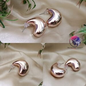 Western Rose gold Tear Drop Stud Earrings