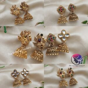 Trending Golden Stone jhumka