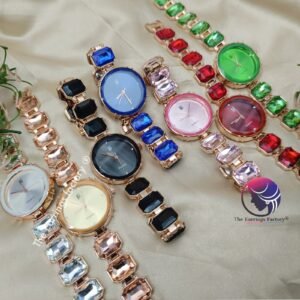 Trending Rose Gold Crystal Stone watch