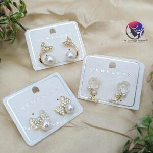 Korean Gold and  Rose Gold pearl studs