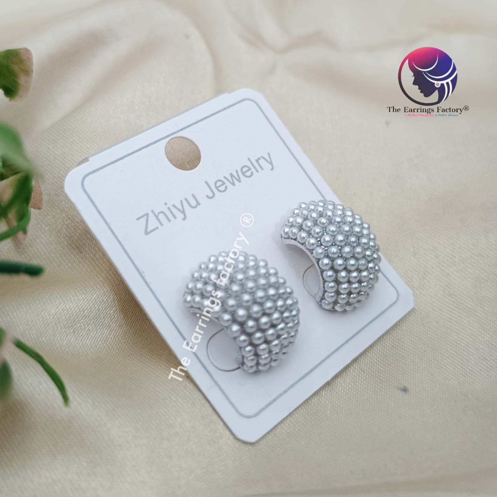 Korean Silver pearl studs