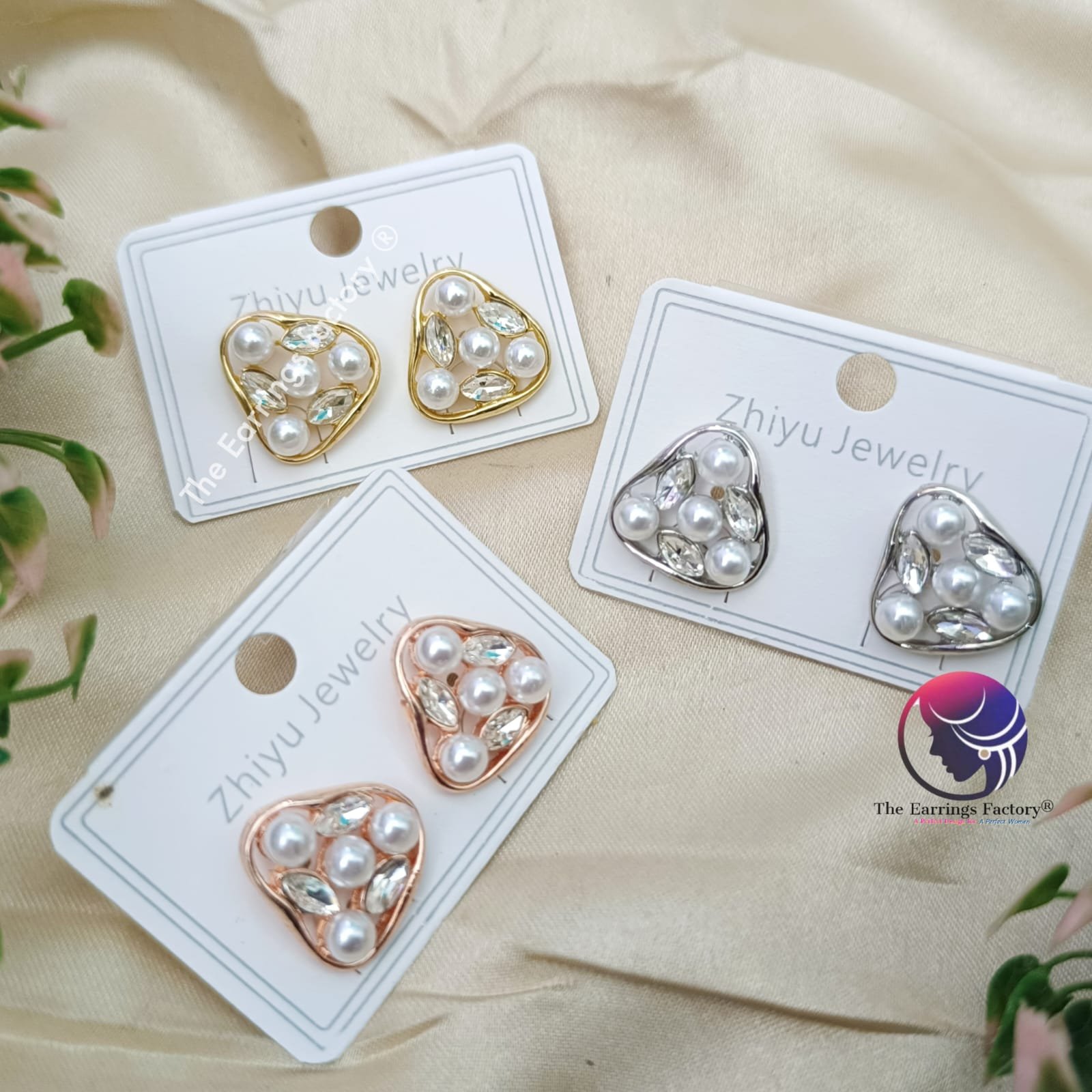 Korean Silver | Gold | Rose Gold pearl studs