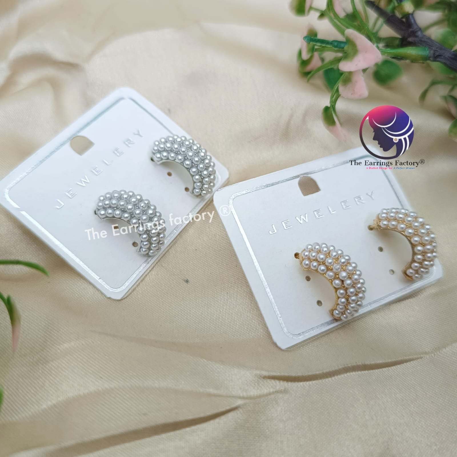 Korean Silver | Golden Pearl studs