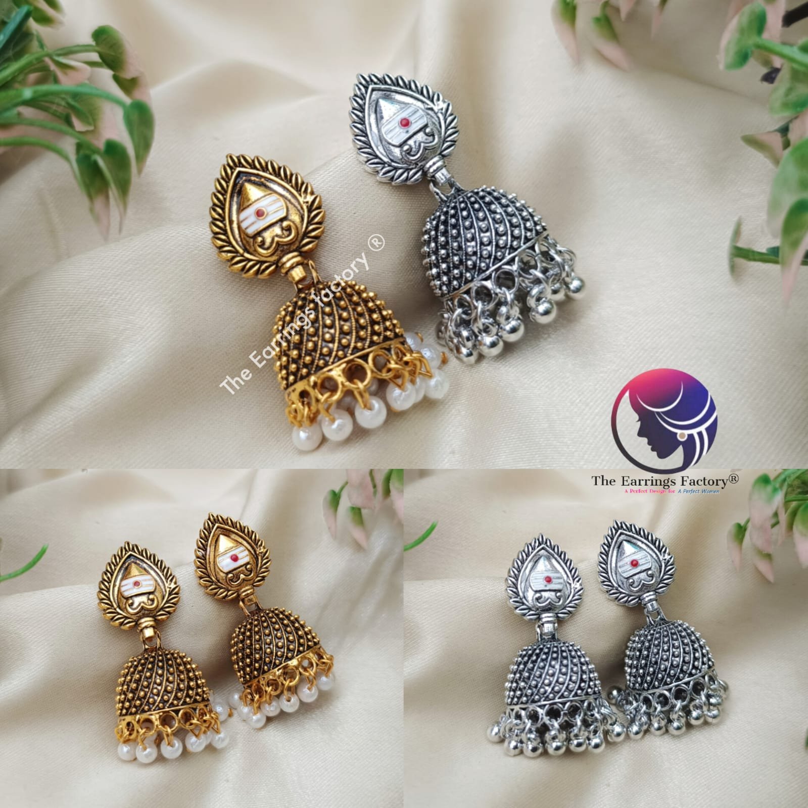 Traditional Golden | silver Vel Jhumka