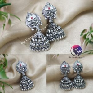 Traditional Silver Vel Jhumka