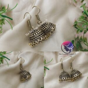 Trending Antique Mehandi colour Hook Jhumka