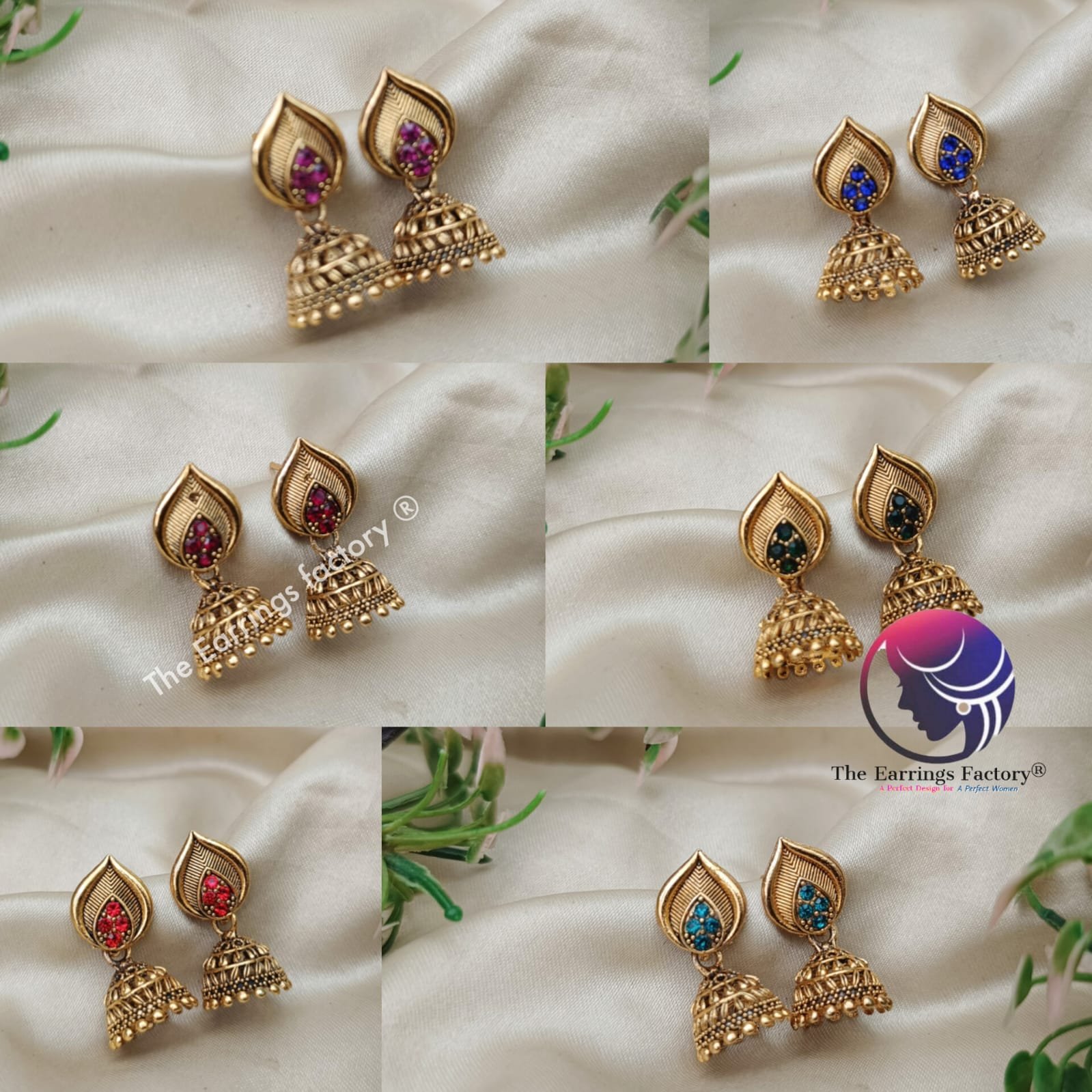 Trending Golden Small Stone Jhumka