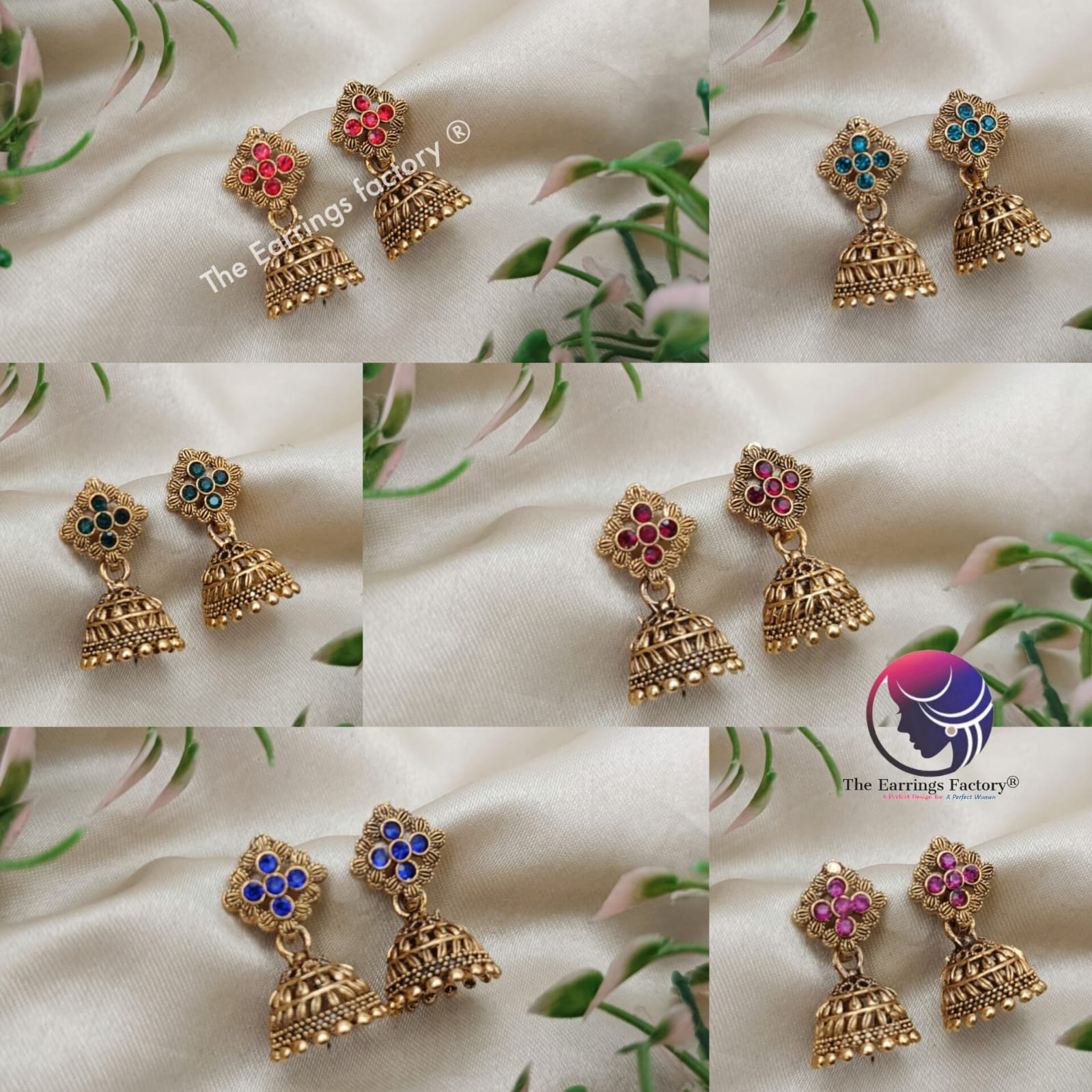 Trending Golden Small Stone Jhumka