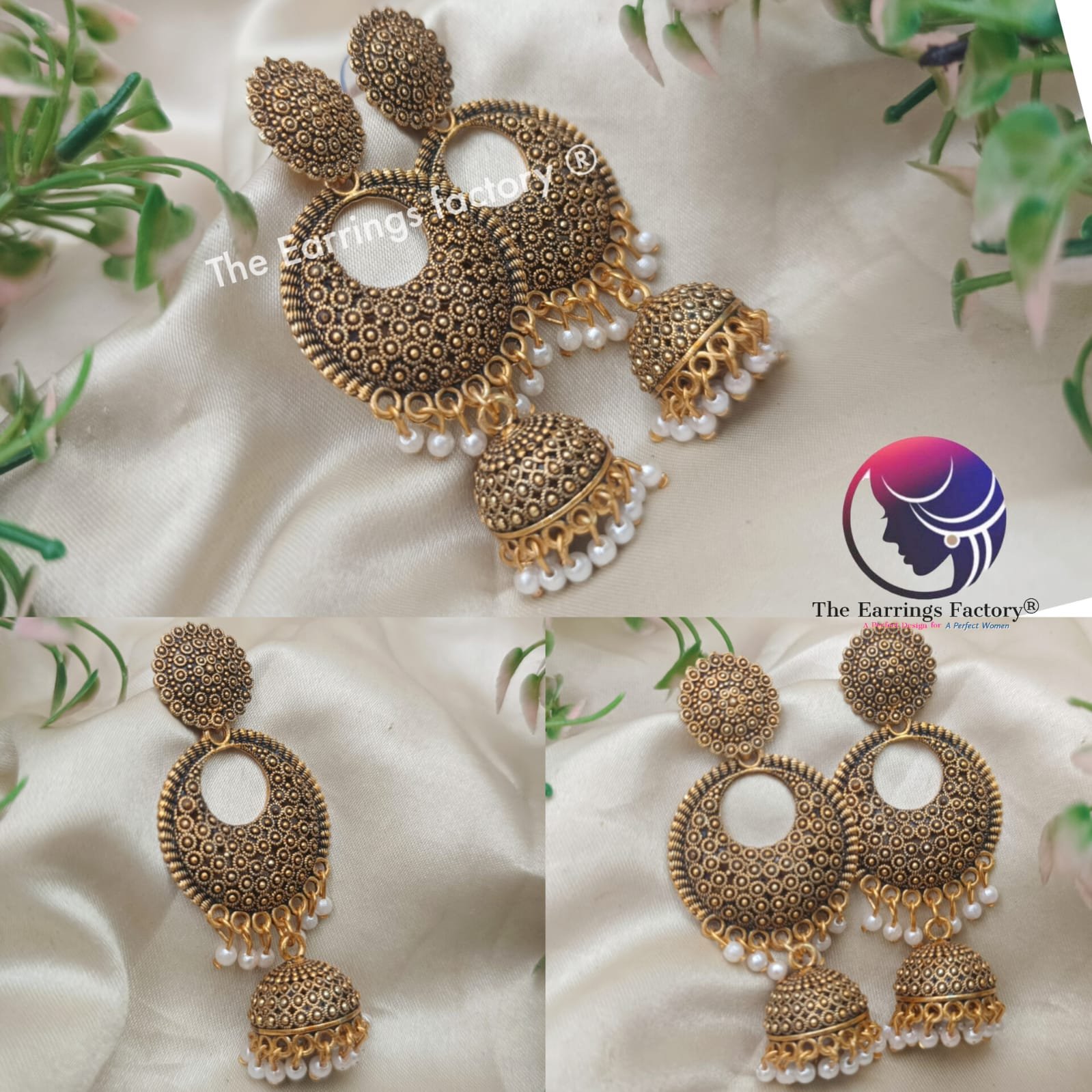 Trending Weightless Golden Pearl Beads Long Jhumka