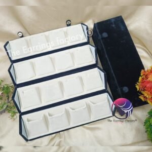 Velvet 16 earrings Organizer Folding Box