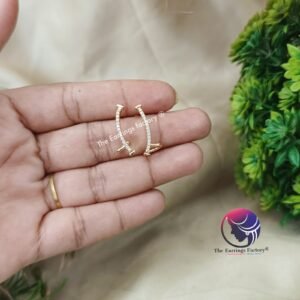 Tending Premium CZ Ad Stone Ear Cuff Stone Earrings