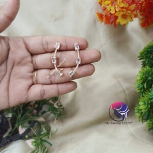 Tending Premium CZ Ad Stone Ear Cuff Stone Earrings
