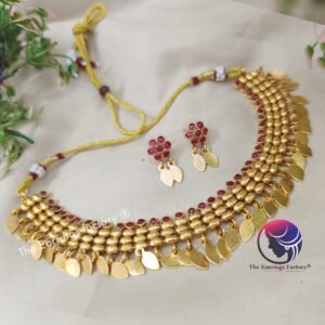 Trending Antique Stylish Elakkuthali Neckset with Earrings