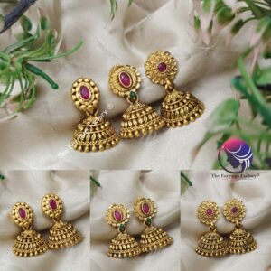 Traditional Antique Stone Jhumka