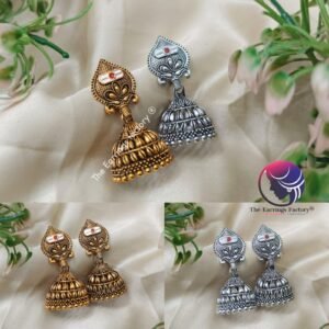Traditional Silver | Golden Vel Jhumka